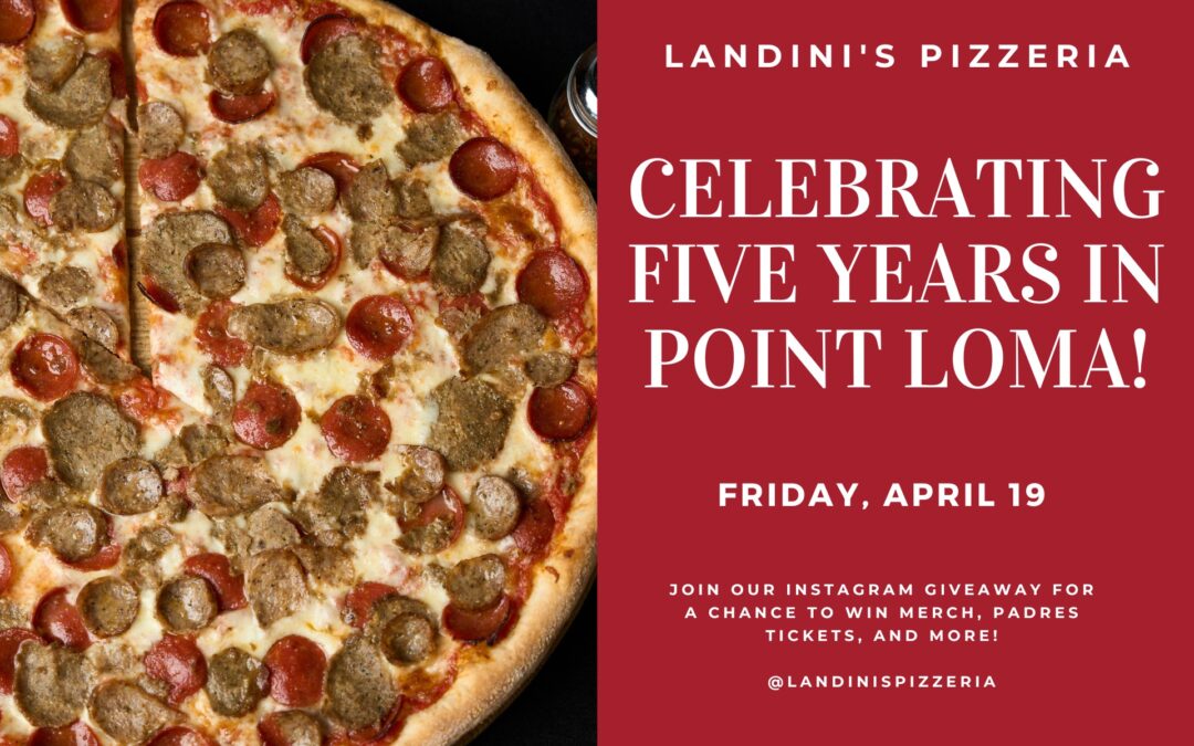 Celebrating 5 Delicious Years in Point Loma!